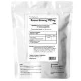 Korean Ginseng MAX 3125mg - Tablets - Extra Potency Ginsenosides - Vegan - UK