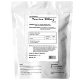 Taurine 900mg Capsules Amino Acid Pre Workout Bodybuilding Vegan Energy Boost
