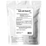 Garlic with Vitamin B1 (Thiamine) Vegan Tablets - Allicin - Heart health