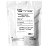Sage Leaf Extract 500mg Tablets VEGAN UK