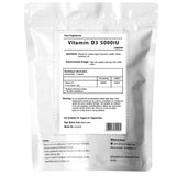 Vitamin D3 5000IU High Strength Soft Gel Capsules Immune Health Supports Bone