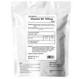 Vitamin B5 Pantothenic Acid 100mg - Vegan Tablets