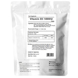 Vitamin D3 5000IU Tablets Immune Health Sun Vitamin - Support Bones & Teeth