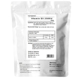Vitamin D3 2500IU Tablets High Strength Immune & Bone Support Sunshine Vit D